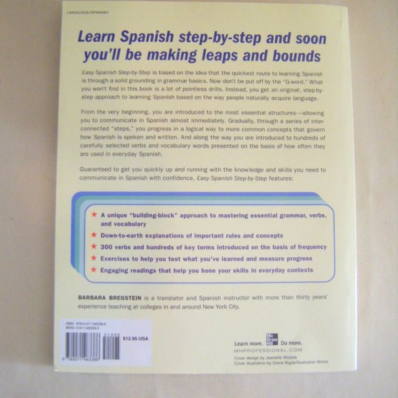 Easy Spanish Step-By-Step Paperback Book Learn Language - Picture 2 of 8